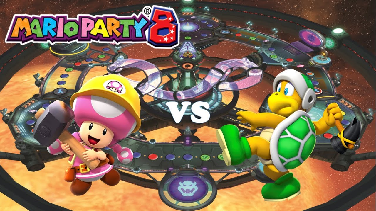 Mario Party 8 - Toadette vs Hammer Bro (Star Battle Arena match)