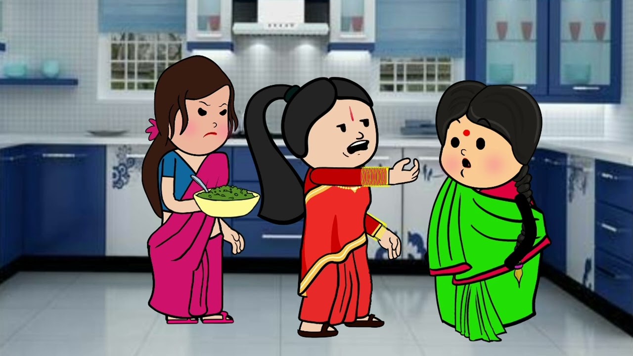 बहु की चालाकी megha #toons animation story तूने हमें धोखा दिया megha #toons animation story #😭😭