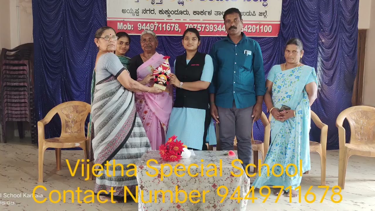 Mr.Manjunath & Mrs.Padmavathi daughter Ms.Shreya Birthday celebration at Vijetha Special School