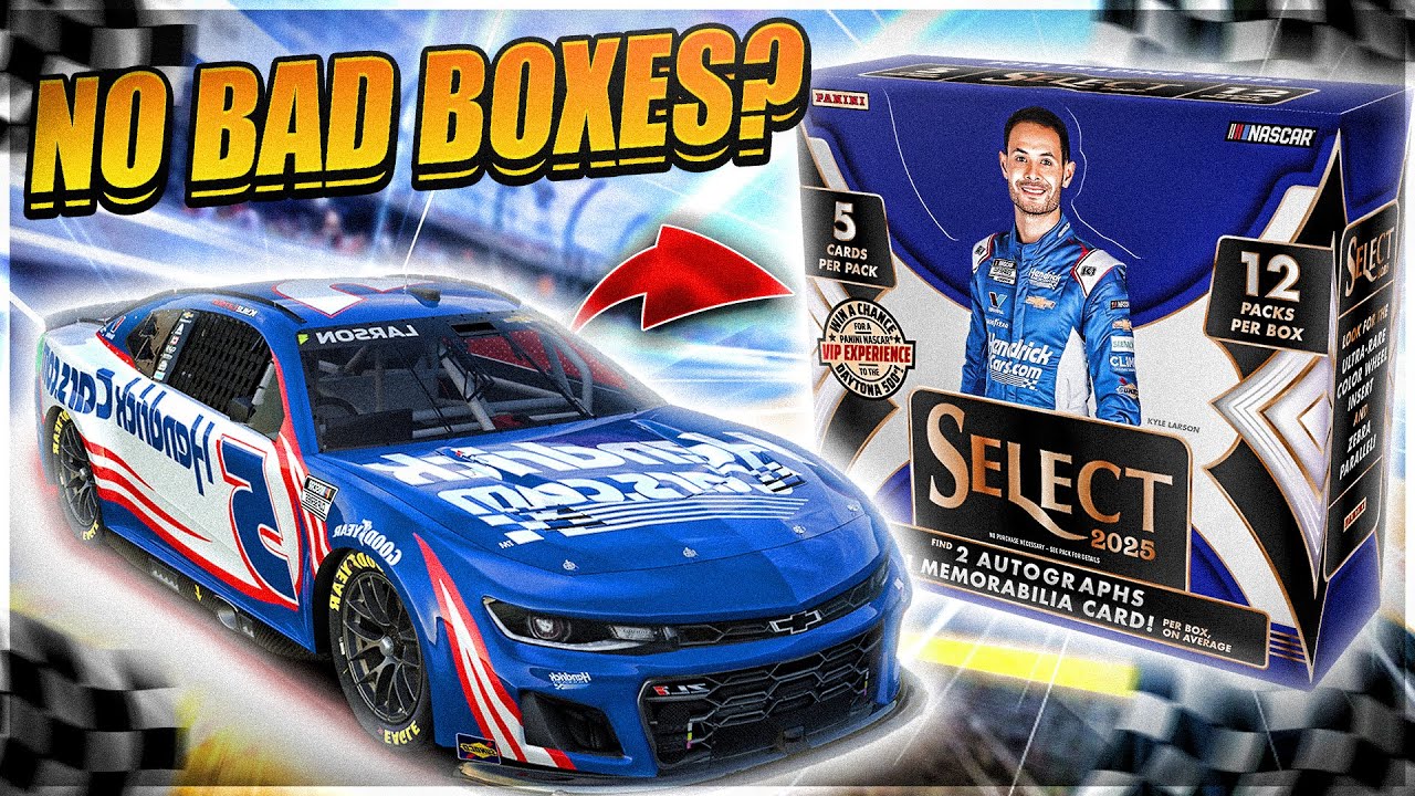 No Bad Boxes?! | 2025 Panini Select NASCAR Hobby Box Review