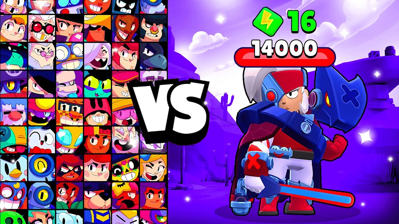 AODAISHO KENJI vs ALL BRAWLERS! With 16 POWER-UPs! | Brawl Stars