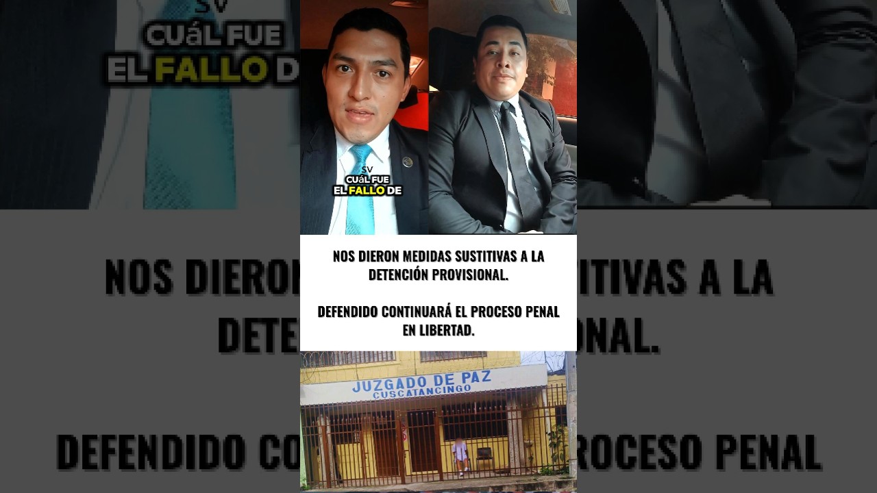 Nos dieron Medidas Sustitutivas a la Detenci&oacute;n Provisional