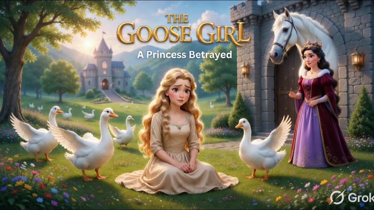 The Goose Girl Full Story 🪿 | Princess Betrayal Fairy Tale |Bedtime Stories for Kids 