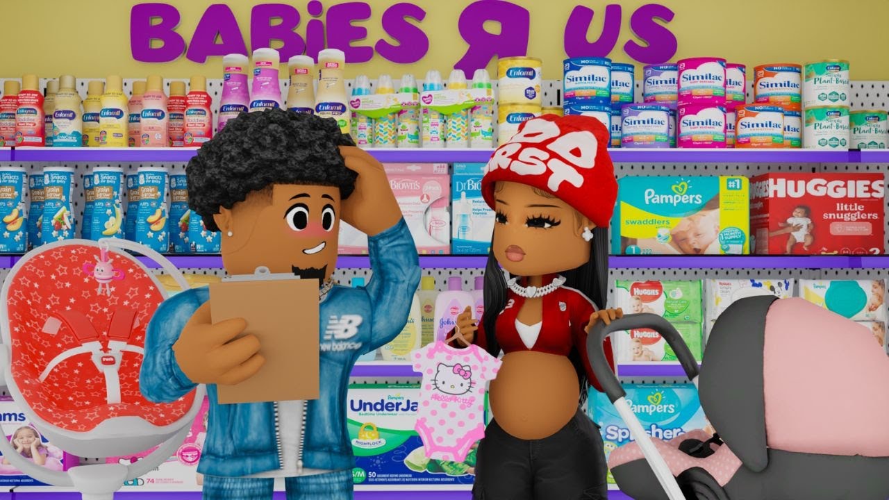 WE WENT SHOPPING FOR THE BABY!! *DECORATING THE NURSERY!?* | Bloxburg Family Roleplay