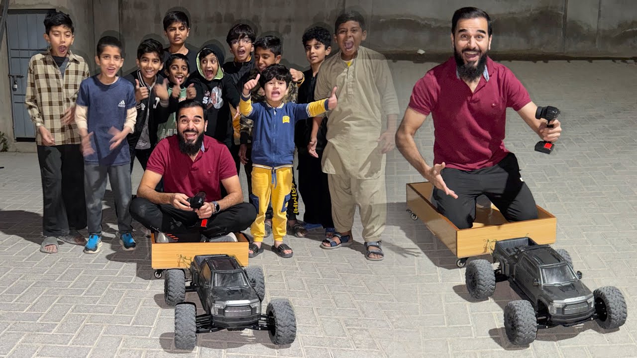 RC Monster truck mujhe khech lega ? 😂 Power test challenge 🛻