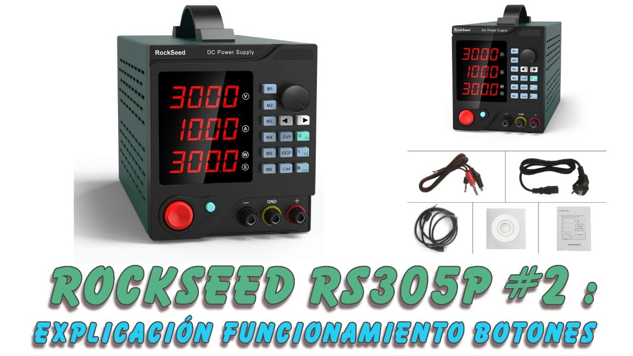 Rockseed RS305P  Fuente ajustable 30 Vdc/5A #2 : Configuracion
