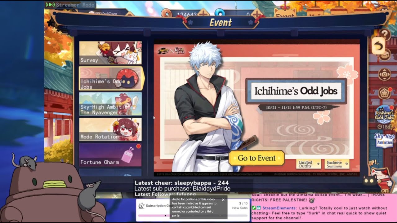 checkin out the Gintama collab event... I'm weak... [MahjongSoul]