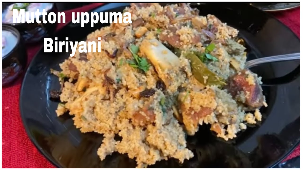 Nagercoil special உப்புமா பிரியாணி | கல்யாண வீட்டு காலை உணவு |Wheat Rava Mutton Biriyani |