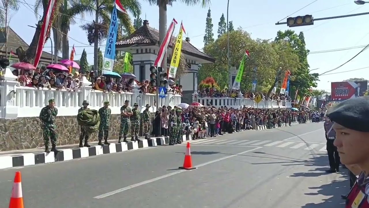 Atraksi polwan polres kuningan Jawa Barat