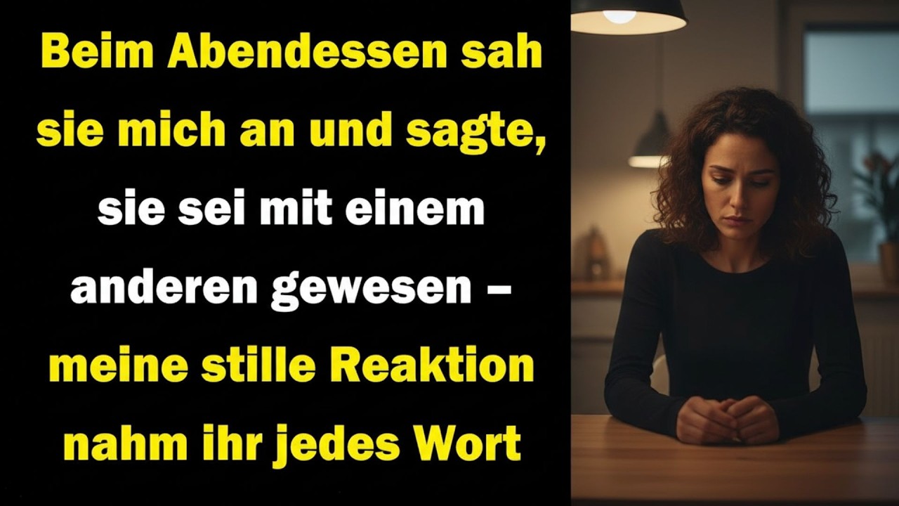 🔥Beim Abendessen gestand sie ihre Affäre – meine Reaktion ließ sie wortlos zurück🔥