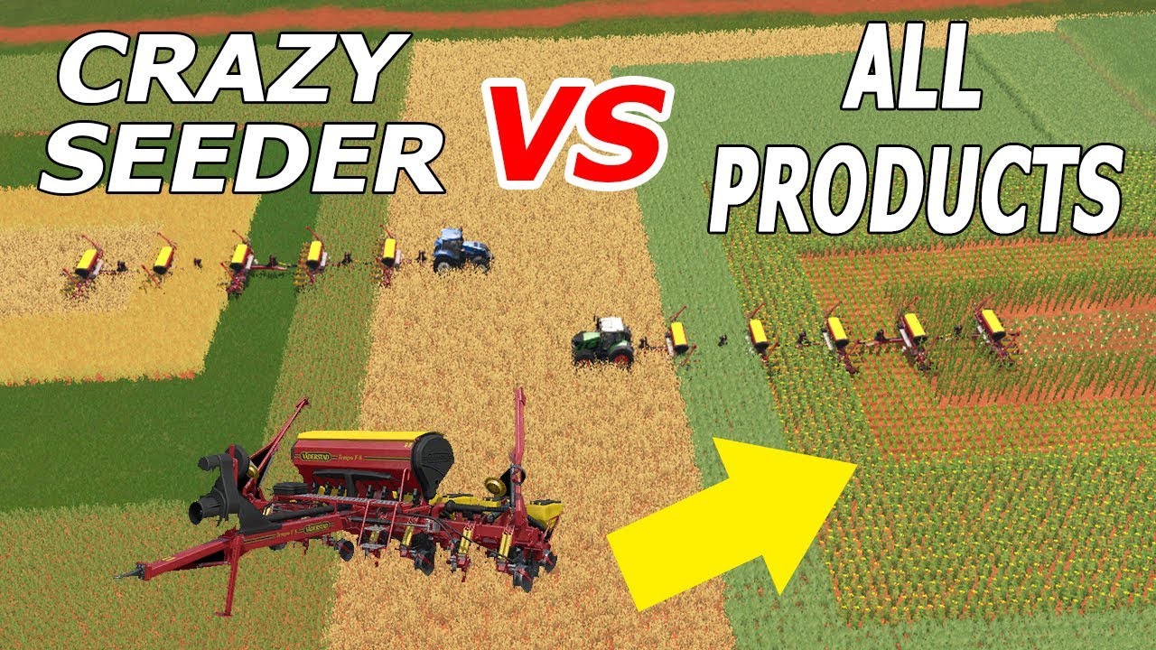 Farming Simulator 17: Crazy Seeder for Direct Seeding and Fertilization | All Products | 6m ... 96m