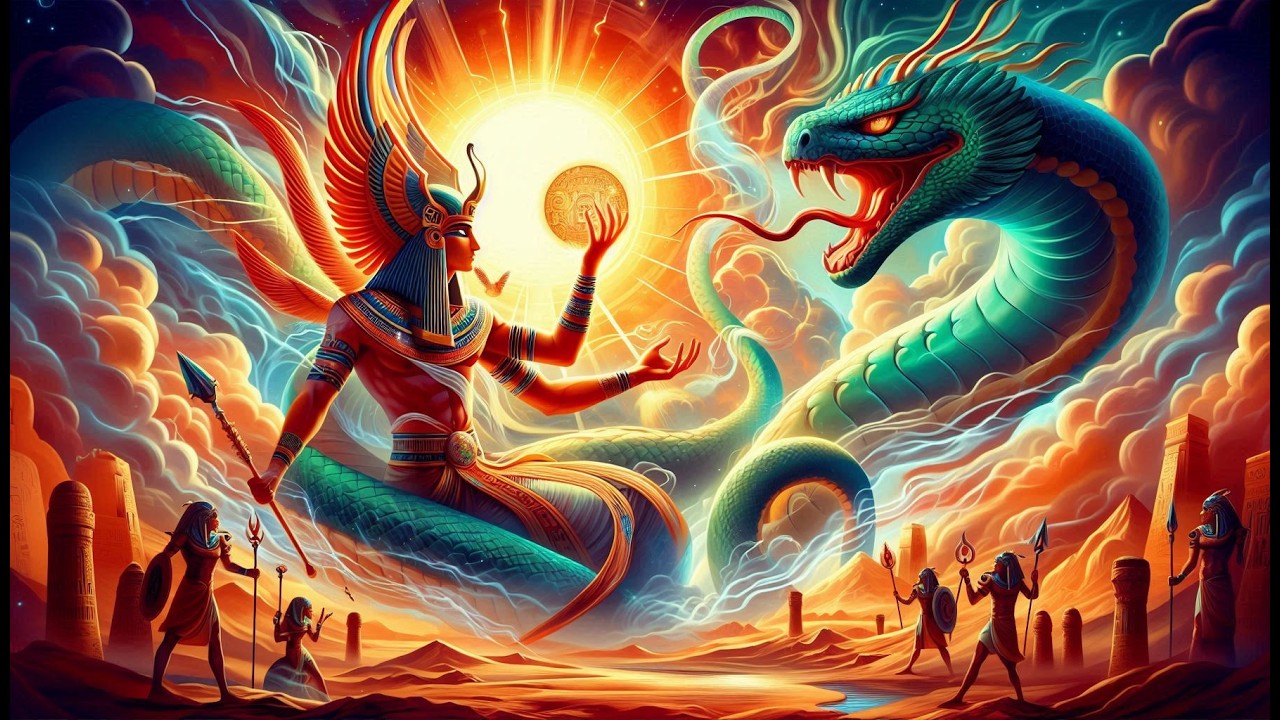 MITOLOGIA EG&Iacute;PCIA: R&Aacute; E A SERPENTE APOFIS APEPE