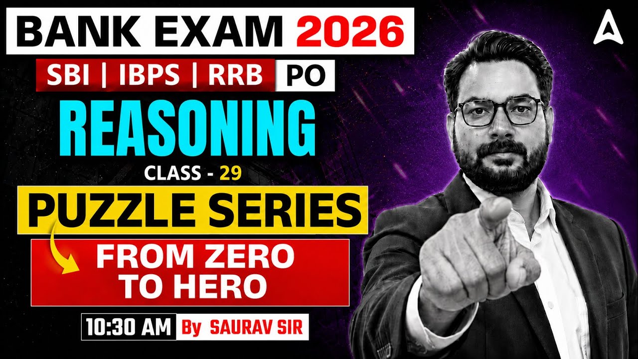 Bank Exams 2026 Reasoning | Puzzle Series Special Ep 29 For SBI, IBPS & RRB PO 2026 | By Saurav Sir