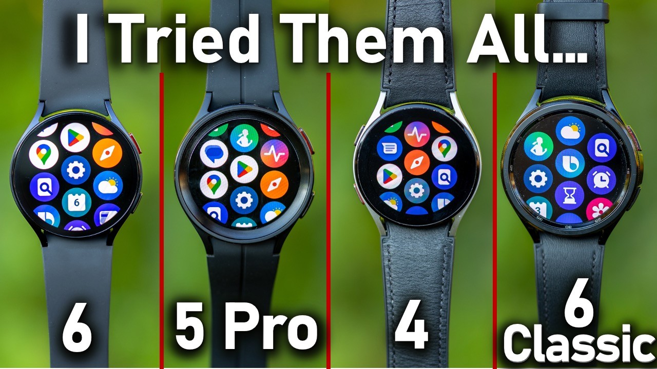 I Tried Every Samsung Galaxy Watch: (Galaxy Watch6 vs Watch5 Pro vs 4 vs 6 Classic)
