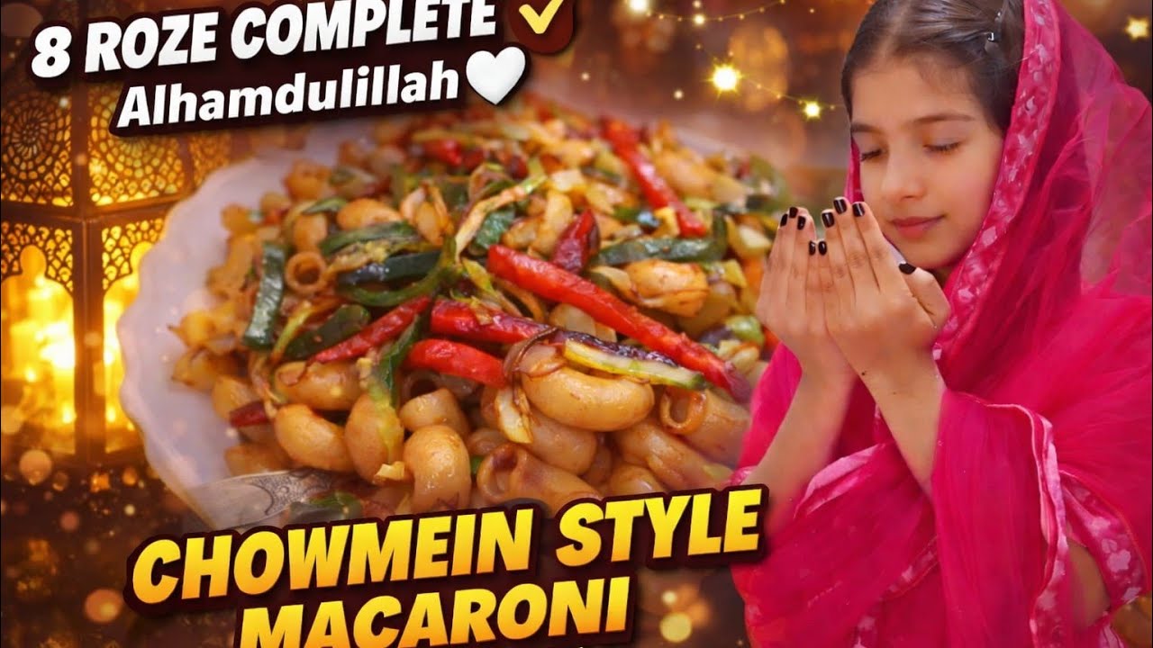 Alhamdulillah family ke sath iftar Ramzan special macroni recipe 🤤