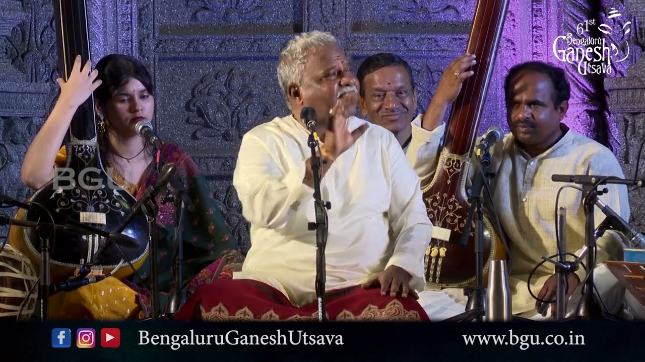SHARANU SAKALODDHARA | Pt. M Venkatesh Kumar | Bhakti Sangeetha | 61st Bengaluru Ganesh Utsava 2023