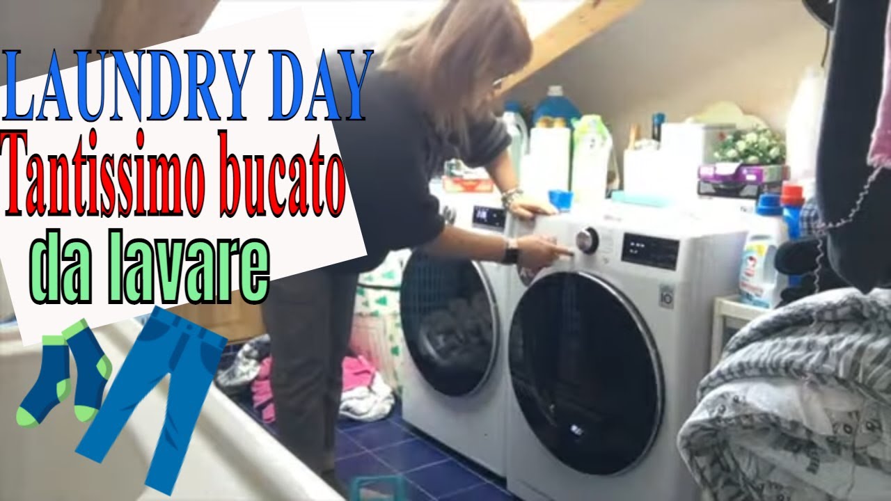 LAUNDRY DAY ESTREMO! - DUE GIORNI CON TANTISSIMO BUCATO DA LAVARE- CLEAN WITH ME- laundry routine