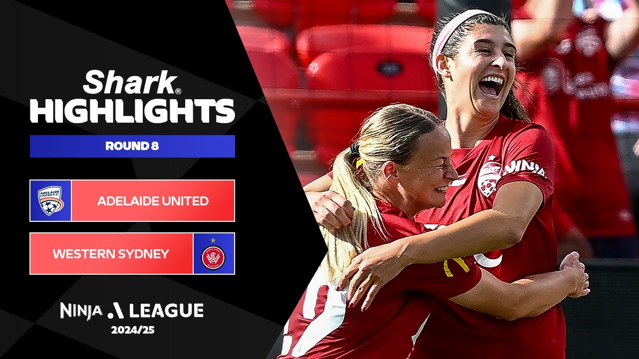 Adelaide United v Western Sydney Wanderers - Shark Highlights | Ninja A-League 2024-25 | Round 08