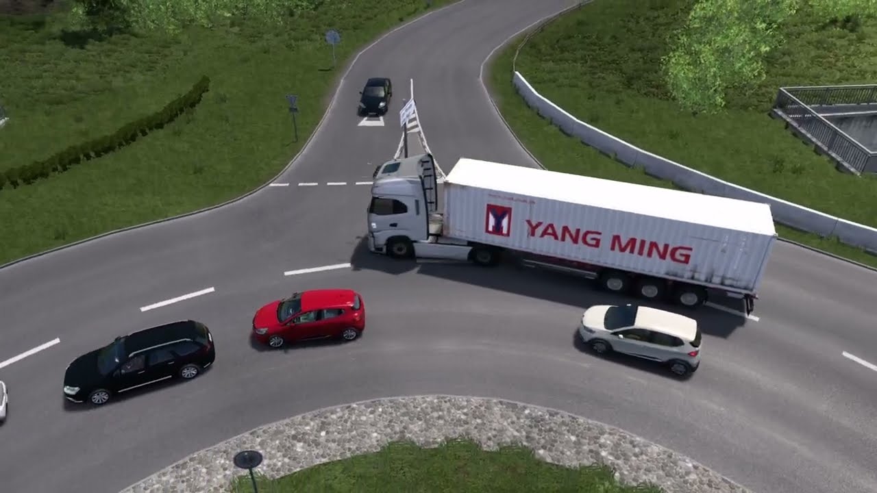 Driving through Vibrant Geneva City! Lyon to Bern via Geneva with IVECO S Way #ets2 1.57