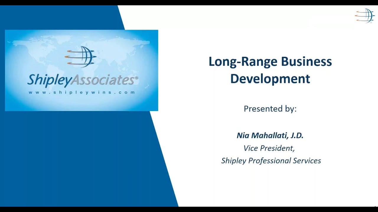Master Long-Range Business Development with Shipley Associates