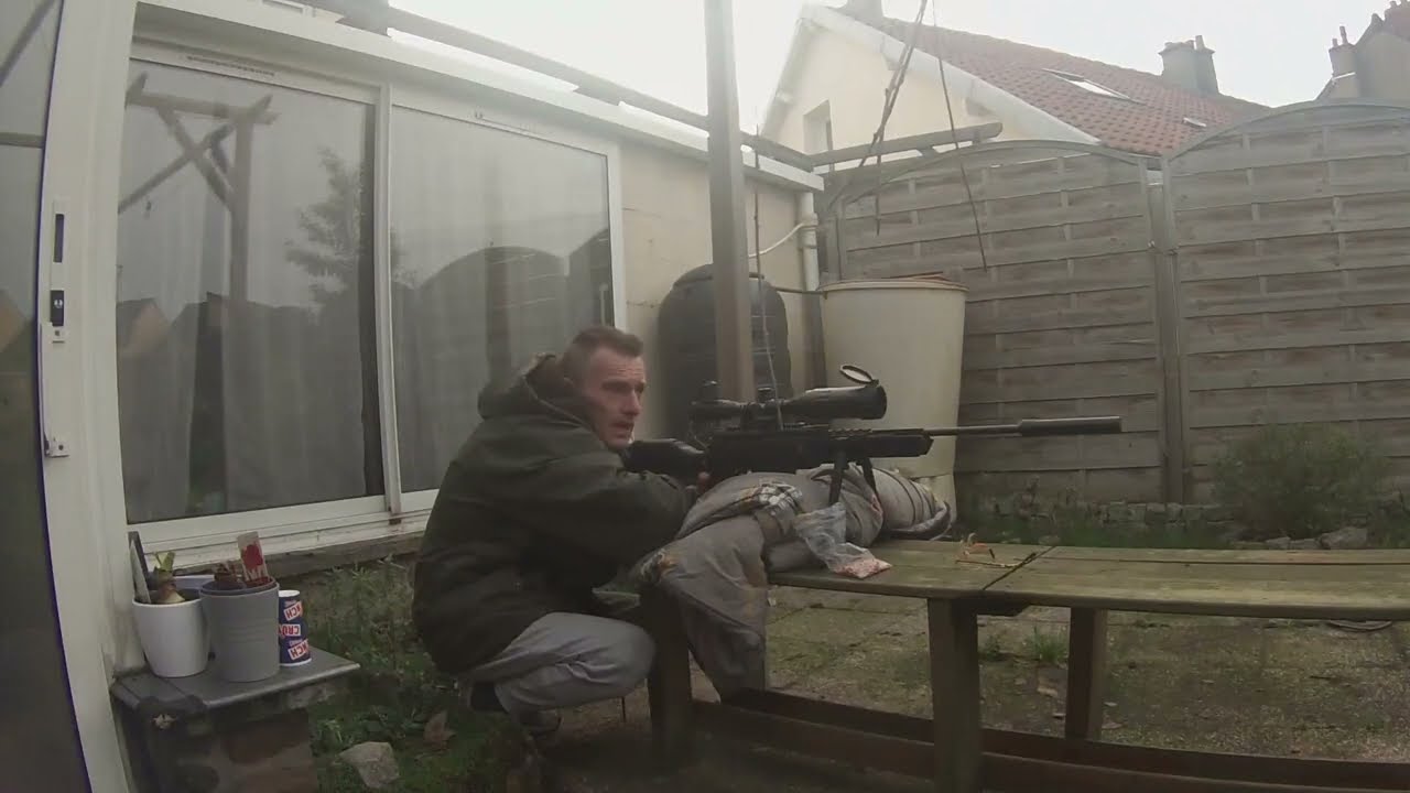 Black OPS Sniper Tactical 4.5mm 20 Joules VS Plaque de plomb de 12 Kg