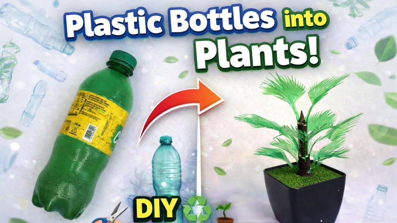 Amazing Mini Plant from Plastic Bottle 🌿 | Best Waste DIY Craft #osmcraft 
