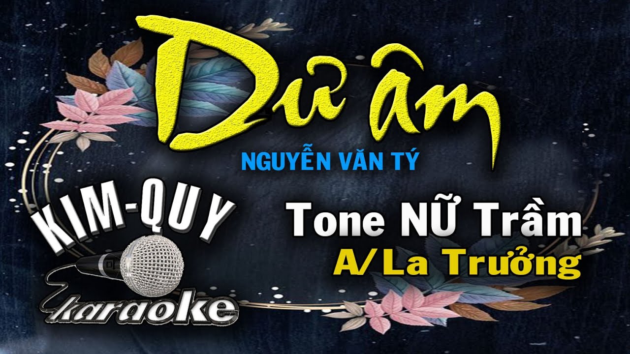 DƯ ÂM - KARAOKE - Tone NỮ Trầm ( A/La trưởng )