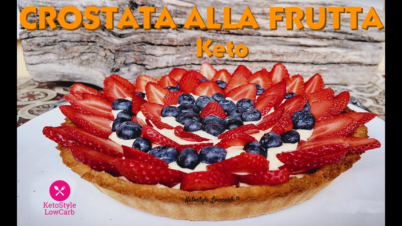 Crostata di frutta keto low carb chetogenica facile