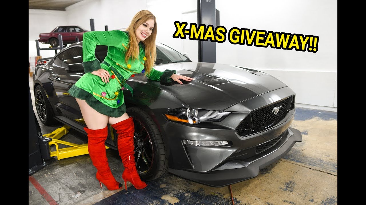 CHRISTMAS GIVEAWAY!! + SURPRISE MODIFICATIONS FOR MY FORD MUSTANG GT!