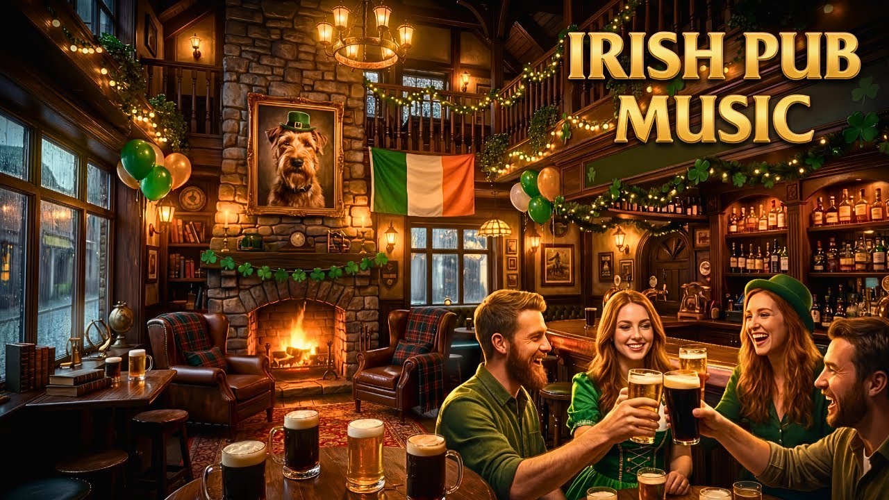 LIVE 🍀 St. Patrick's Day Irish Pub | Cozy Celtic Music, Fireplace & Lively Jigs