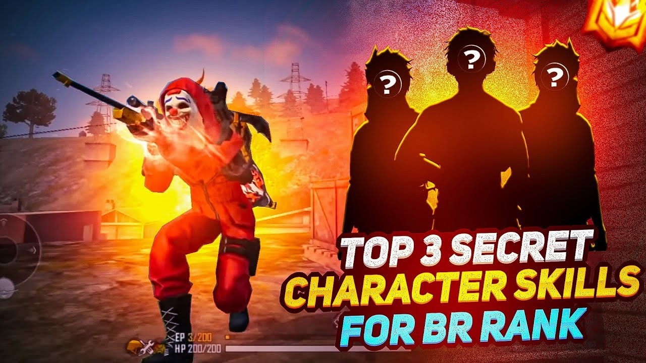 Top  3 Secret 🤫 ( BR-Rank) Character Skills Combination | Best Character Skills Combo 2026