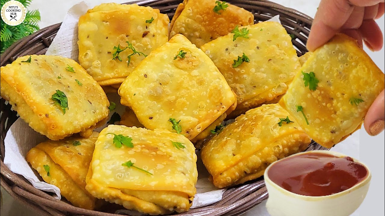 Crispy & Tasty Veg Pocket Puff Recipe | Box Patties Veg Snacks Recipe | Unqiue Veggie Pockets Recipe