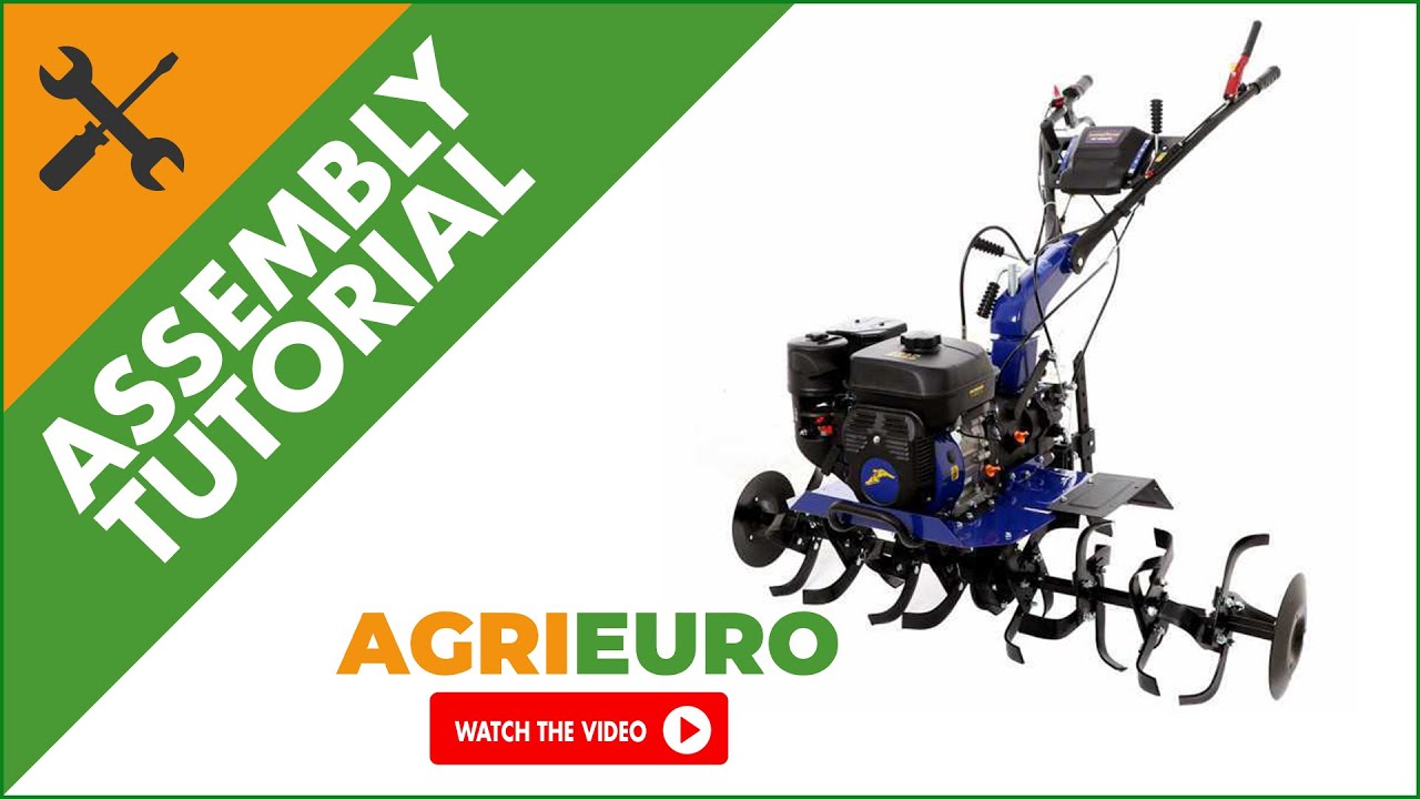 Goodyear Petrol Garden Tiller GY6000TL - 100 cm tiller - 4+2 gears -  Assembly tutorial
