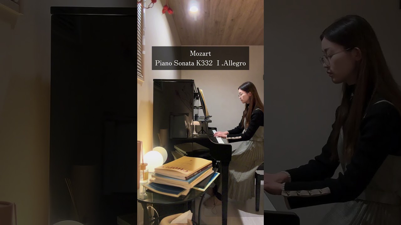 【Mozart】Piano Sonata No12 K332 Ⅰ.Allegro | モーツァルトピアノソナタ 12番第一楽章