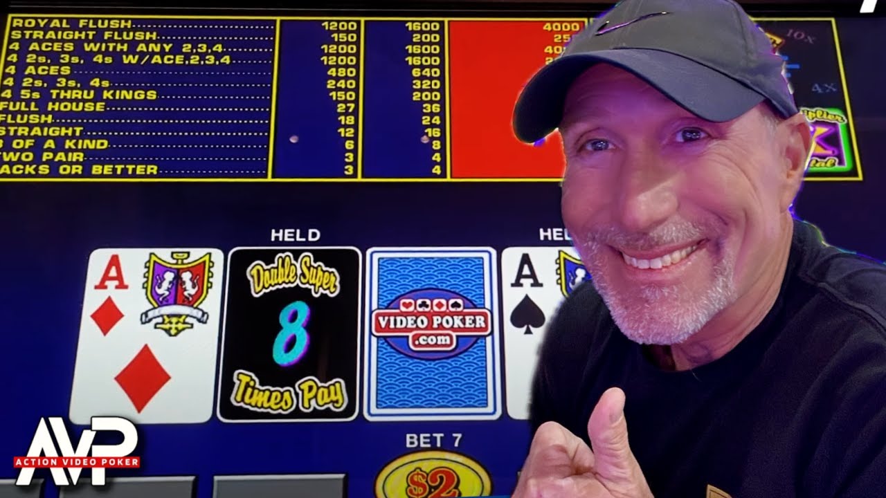 DOUBLE SUPER TIMES PAY Video Poker in Vegas High Limit Room