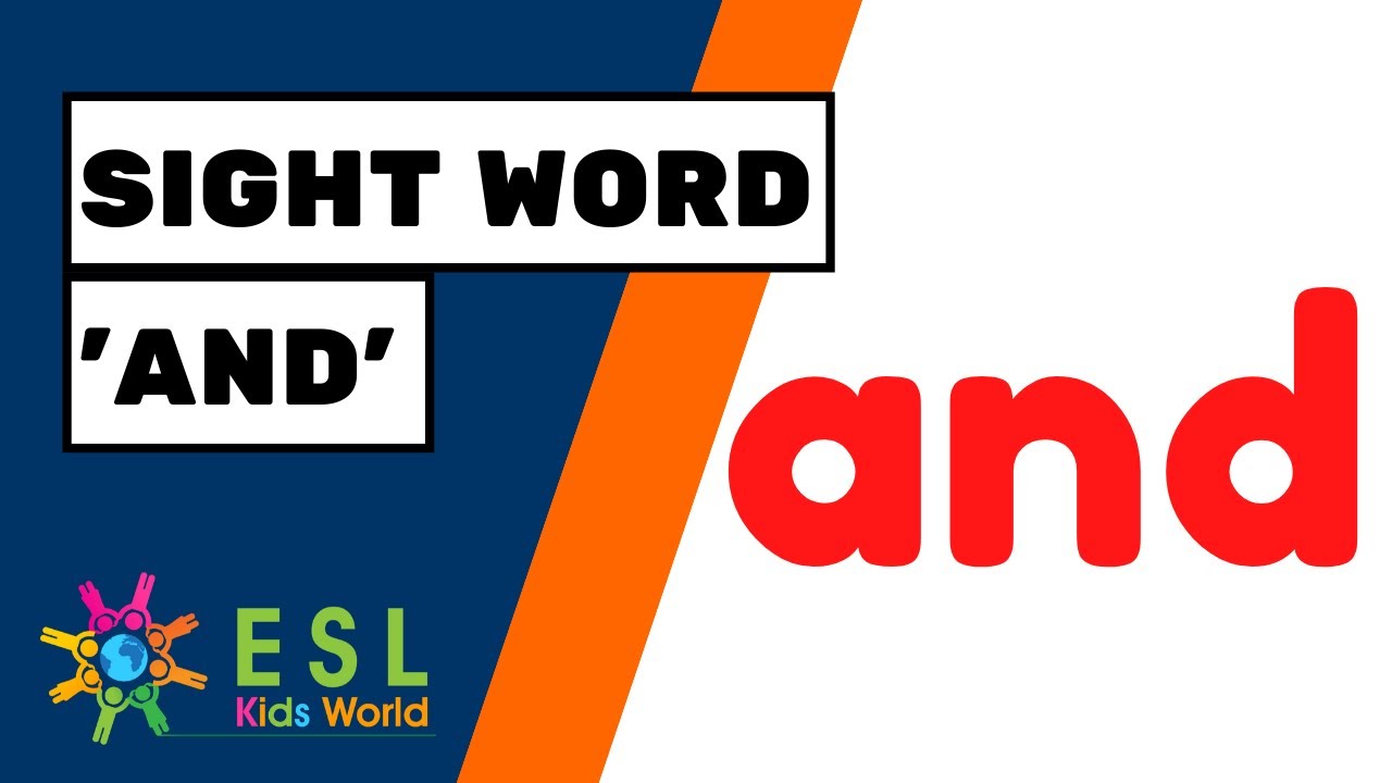 Sight Word 'and' for Kids | Teach 'and' Tricky Words to Children