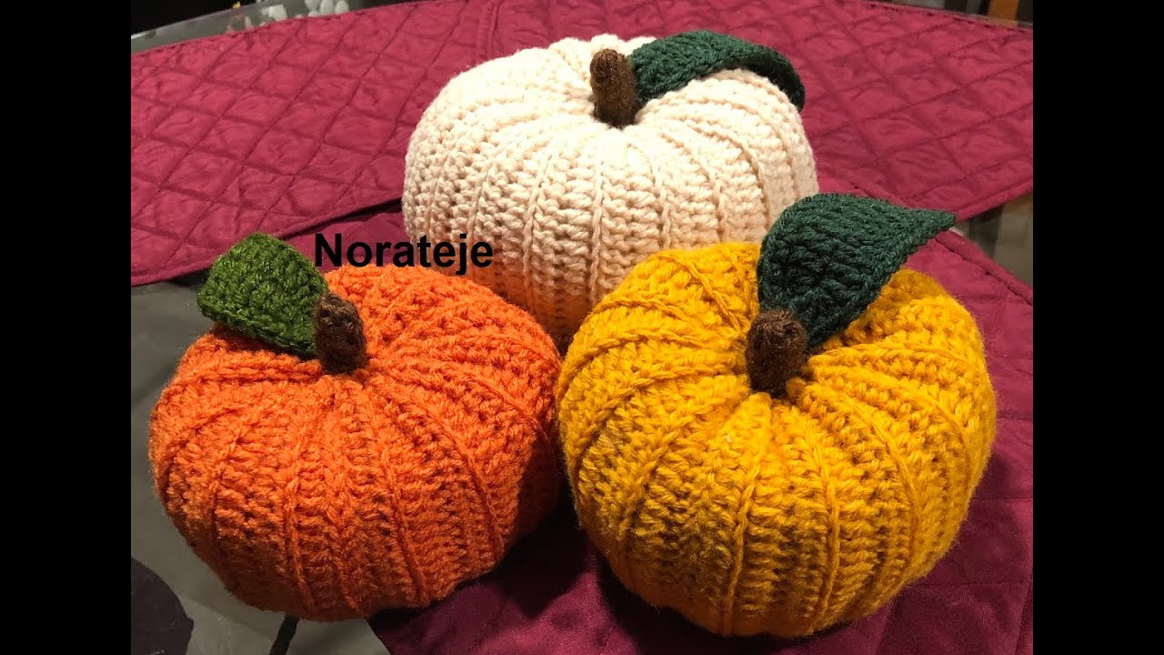 Calabaza a crochet Dia de gracias, English subtitles