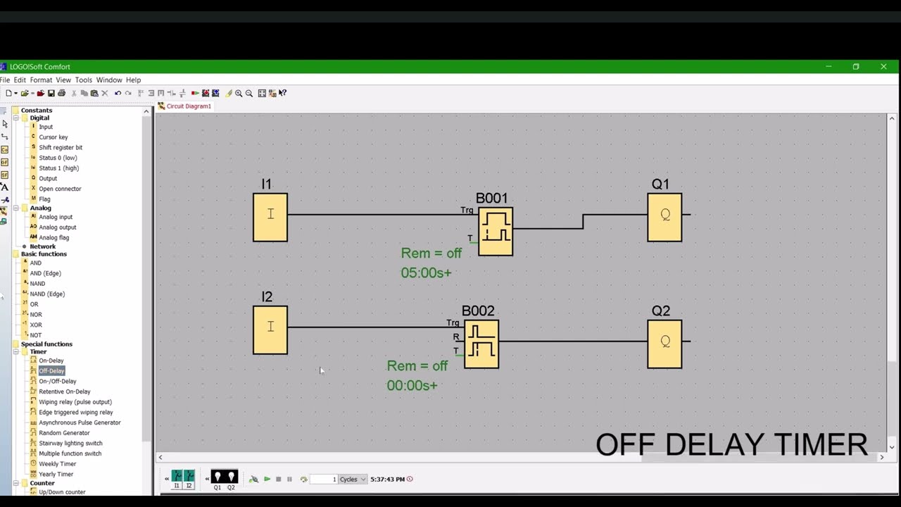 Timer Program Tutorial Siemens LOGO PLC