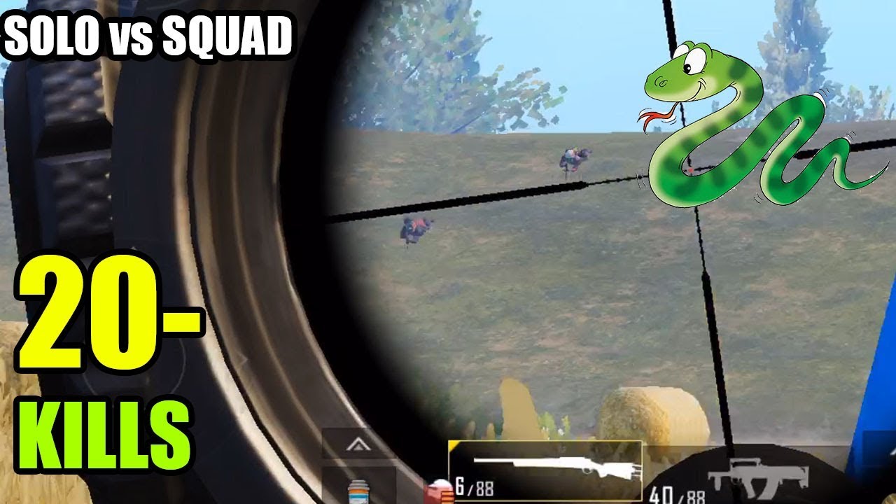 ME vs 6 SNAKES AT LAST CIRCLE ! | SOLO vs SQUAD | PUBG Mobile