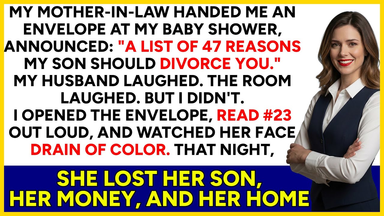 My Mother In Law Gave Me 47 Reasons My Son Should Divorce You—Froze When I Read It