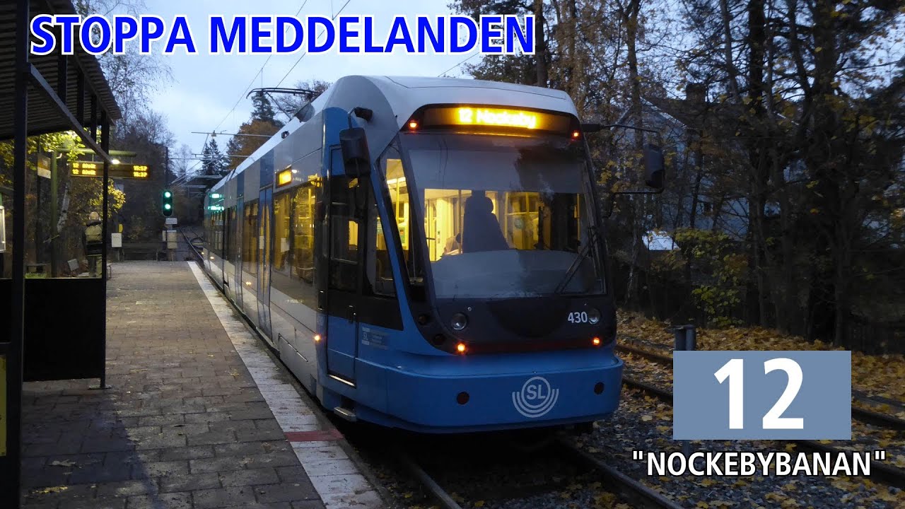 [Stockholms Lokaltrafik] Stoppa meddelanden/Announcements/Ansagen Linje 12 