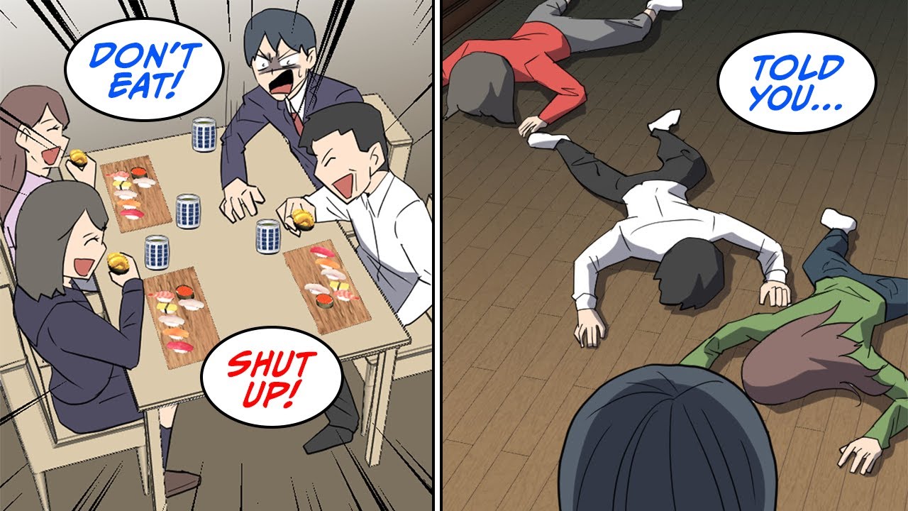 Went to this nice sushi place with my family, but then... [Manga Dub]