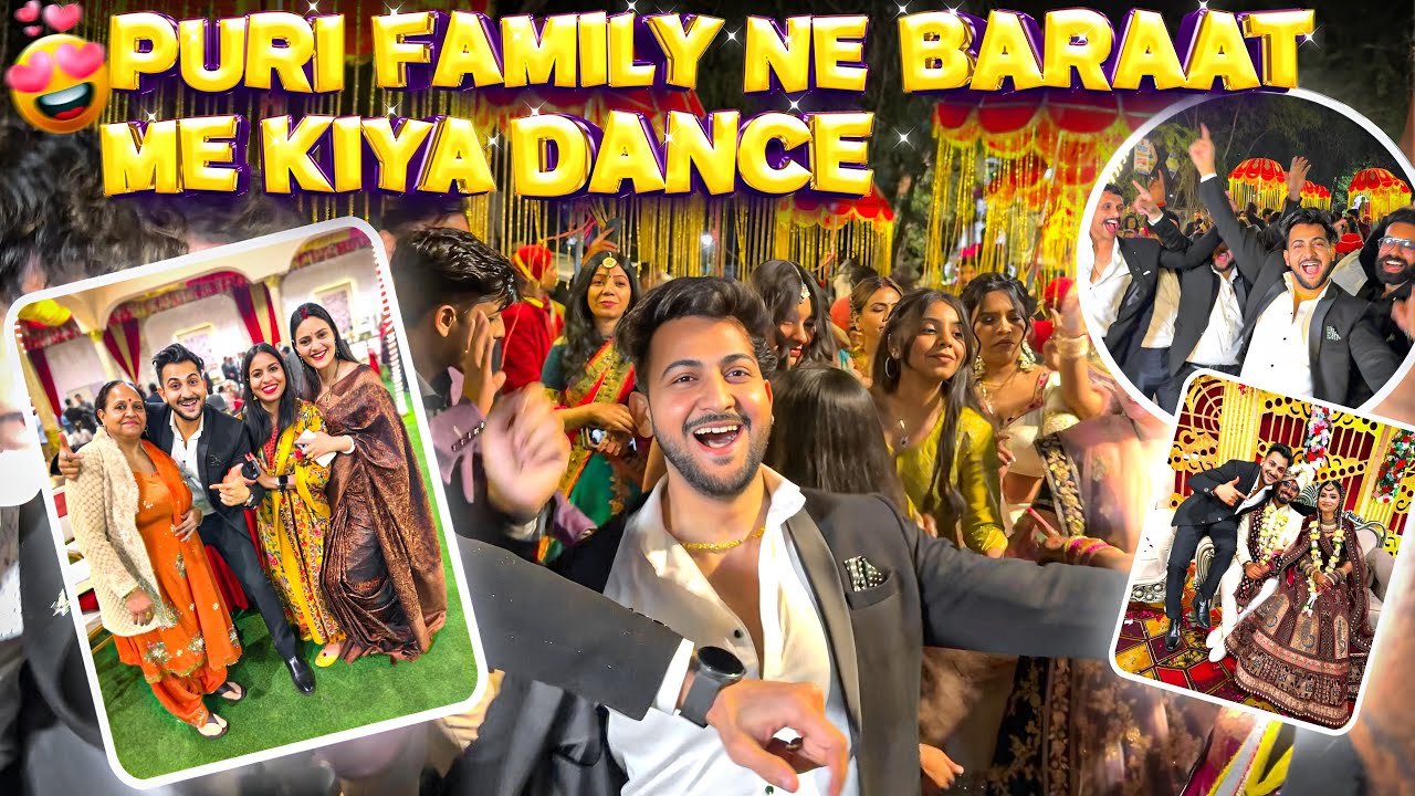 Puri Family Ne Baraat Mai Kiya Jamkar Dance😍 | Vinay Thakur Vlogs