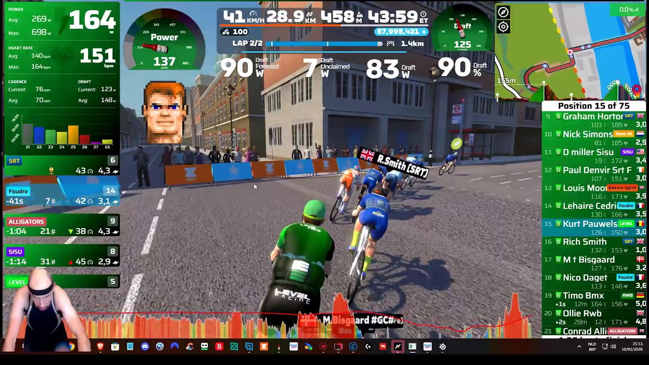 Welcome to my live session on zwift # Redline Rally- Open NAVY League Division  1
