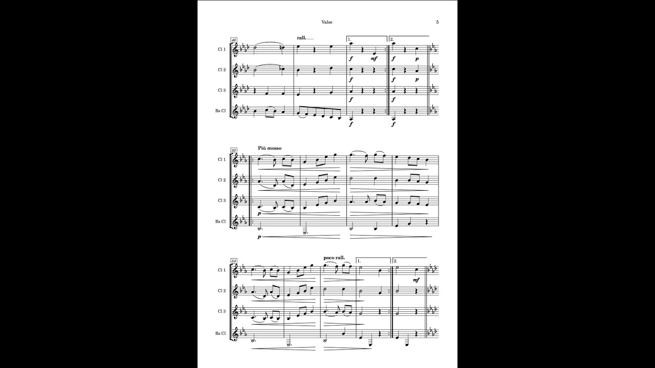 Clarinet Quartet - 