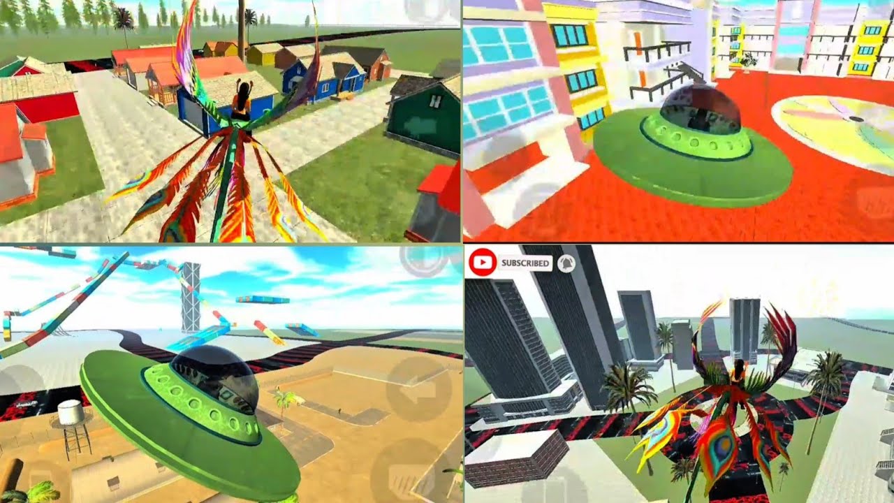 Alien UFO & Fire Bird Entry in City 😱 | Indian Bike Driving 3D New Gameplay2026