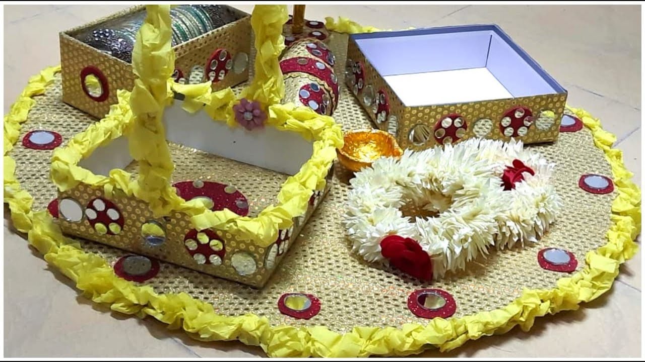 Mehndi Plates Decoration Ideas | Mehndi Plates Decor Ideas At Home | Mehndi Decoration Ideas At Home