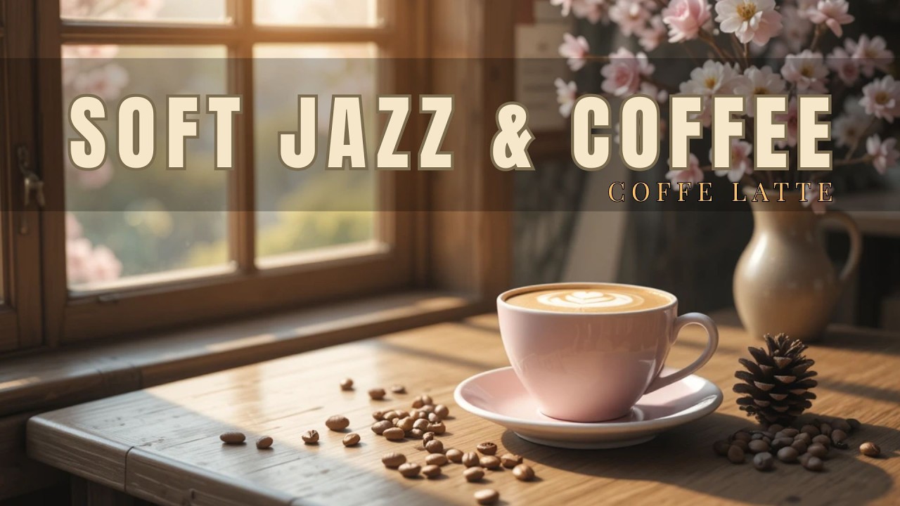 Cozy Spring Morning Coffee ☕🌸 Relaxing Cafe Ambience with Soft Jazz Music & Window Sunlight