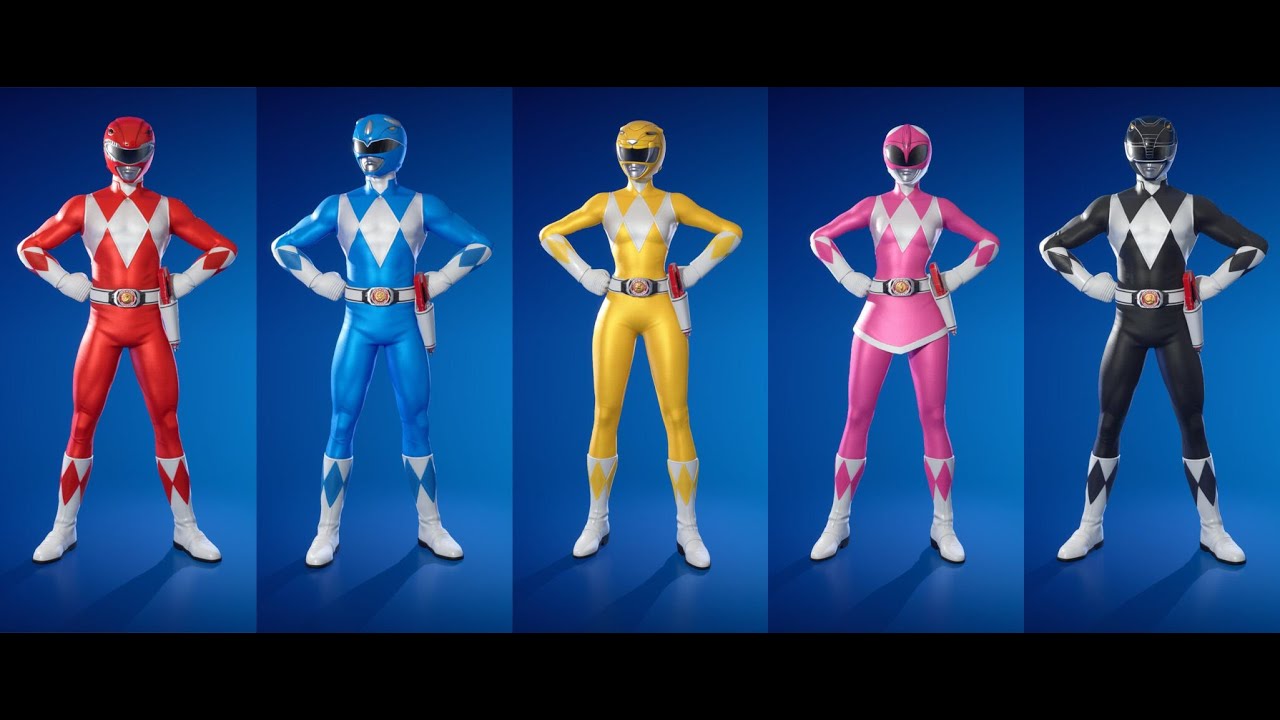 Fortnite: Chapter 6 - Season 4 NEW Power Rangers Skins (Full Showcase)