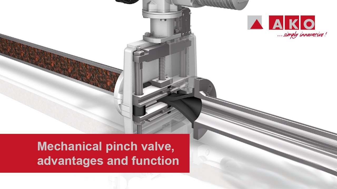 Mechanical pinch valve, advantages and function